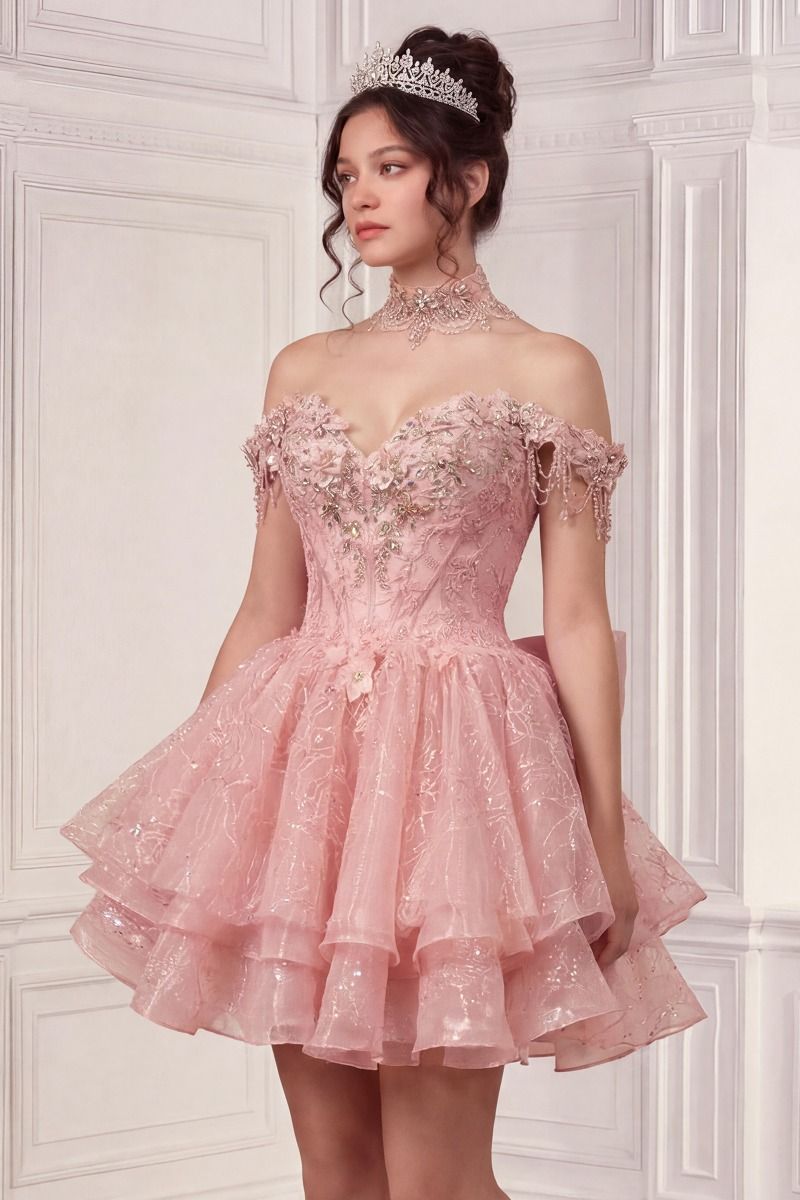 Two In One Quinceañera Ball Gown & Mini Dress (15742)