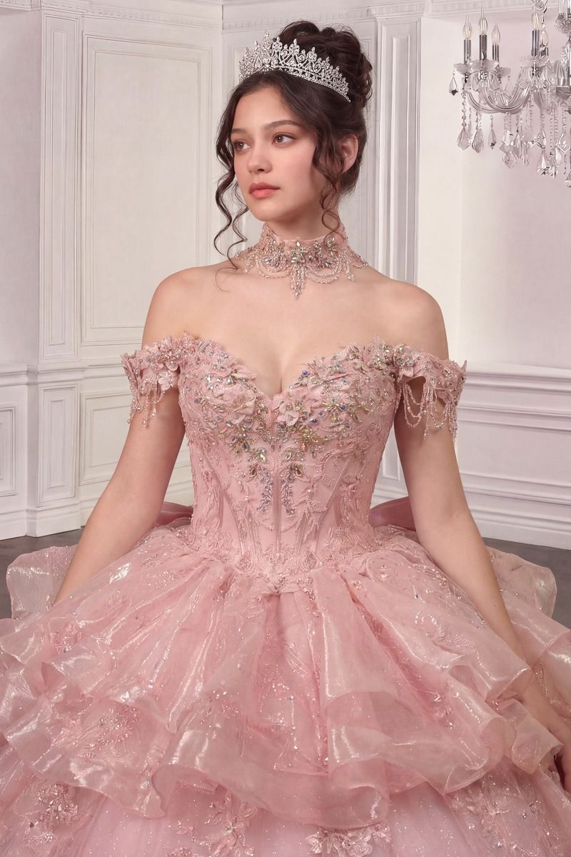 Two In One Quinceañera Ball Gown & Mini Dress (15742)