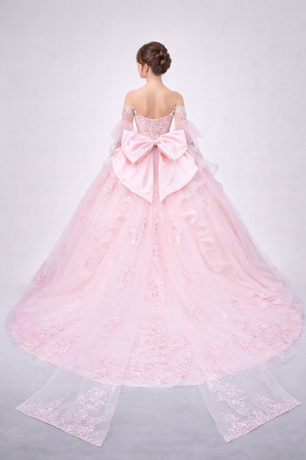 Sweetheart Off Shoulder Embellished Corset Ball Gown Quinceanera Dress (5179)