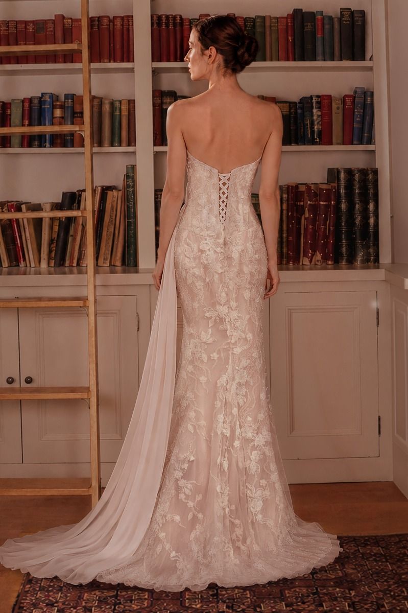 Floral Lace Bridal Gown (CB168W)