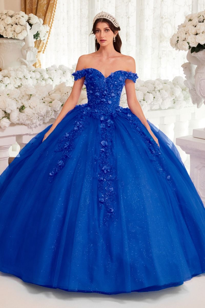 Off The Shoulder Quinceanera Ball Gown (15717)