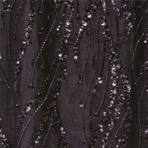 Beaded Sequin Off-Shoulder Mermaid Gown With Sheer Bodice Fitted Gown (4385)