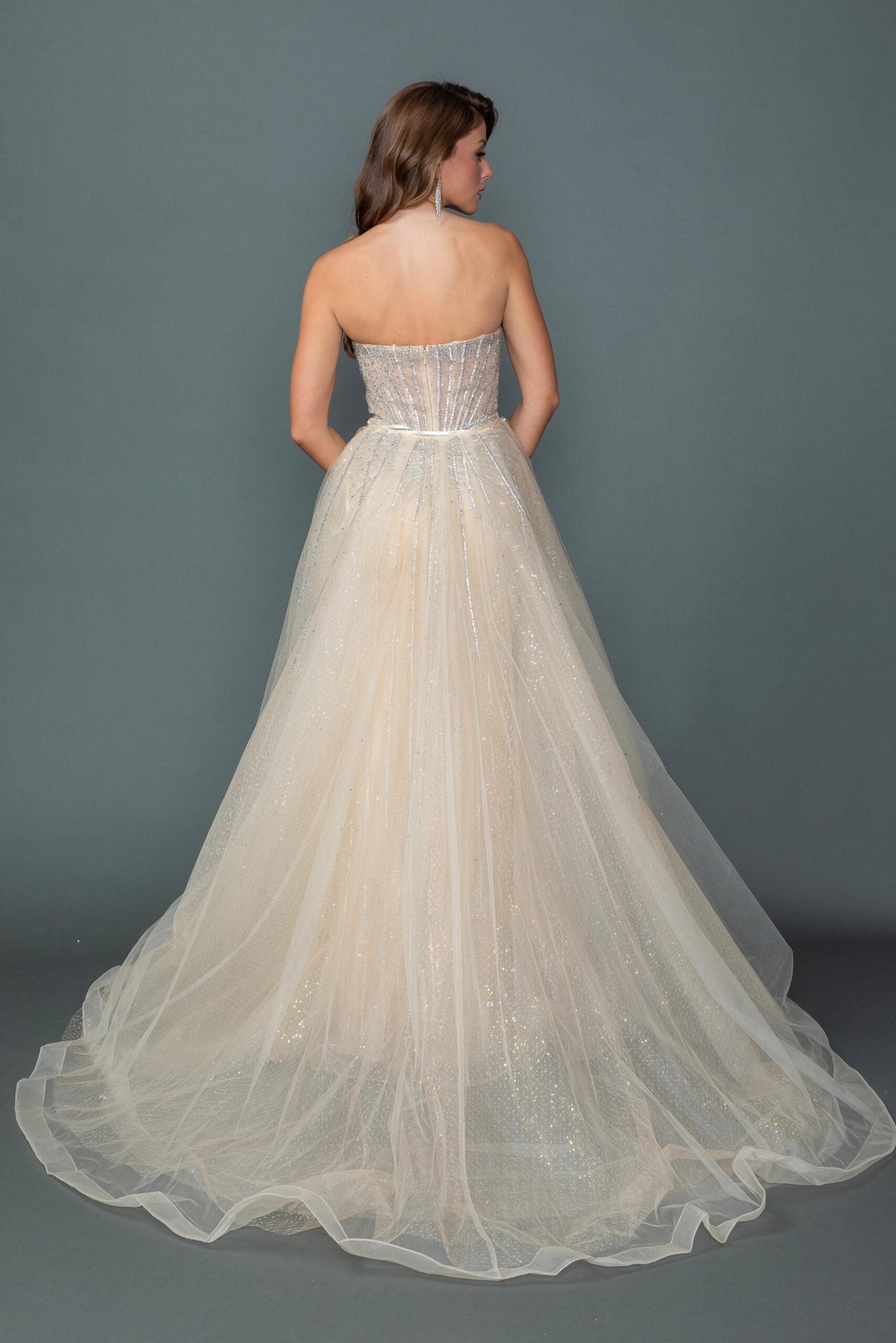 Strapless Sweetheart Beaded Mermaid Prom Dress (4607)