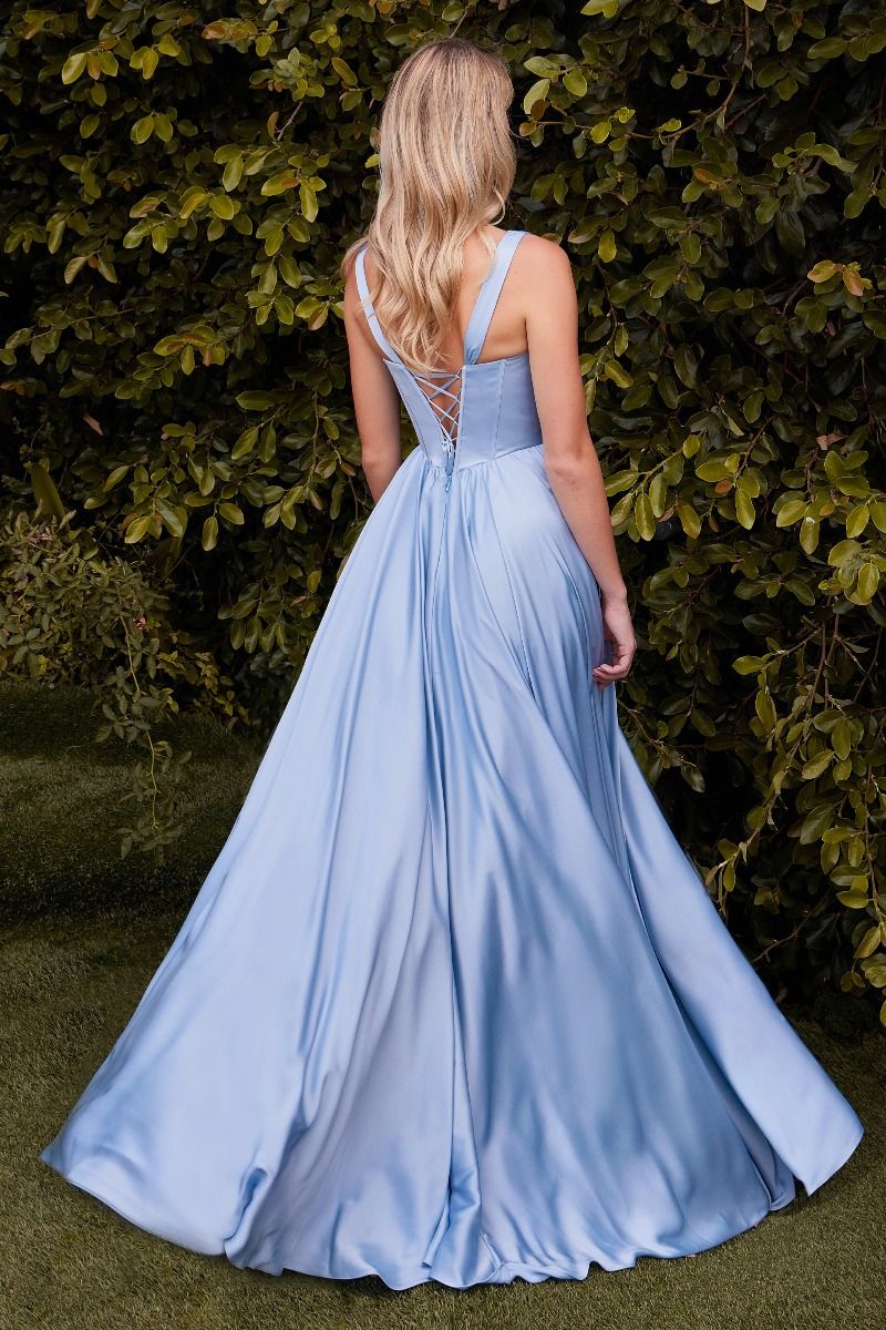 A-Line Soft Satin Dress (7447)