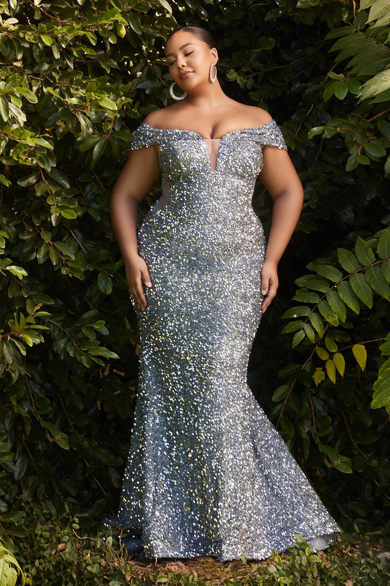 Sequin Mermaid Gown (CD975C)