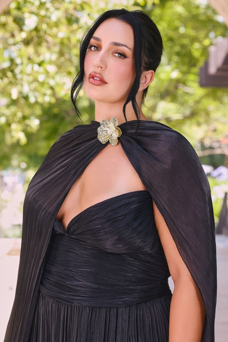 Luminescent Chiffon Scarf & Floral Accessory (AA003)