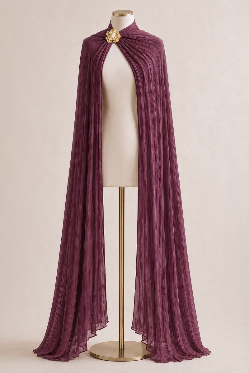 Luminescent Chiffon Scarf & Floral Accessory (AA003)