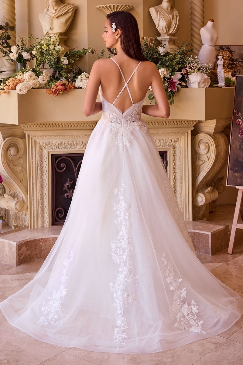 Layered Tulle A-Line Wedding Dress (CD792W)