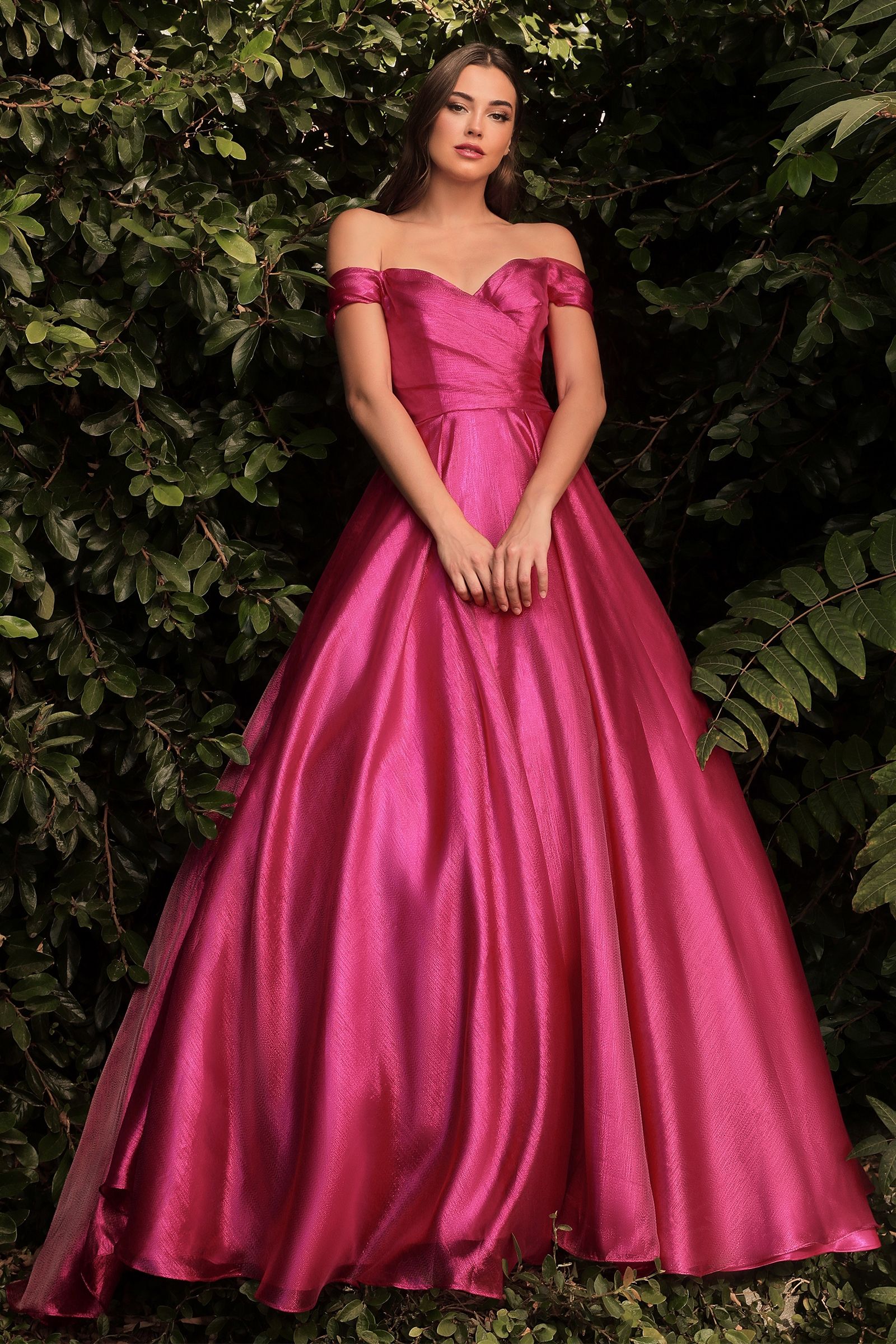 Organza Off The Shoulder Ball Gown (J822)